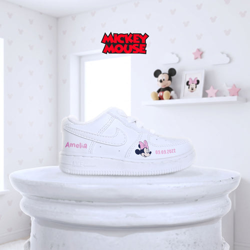 Baby Sneaker Personalisiert Minnie Mouse