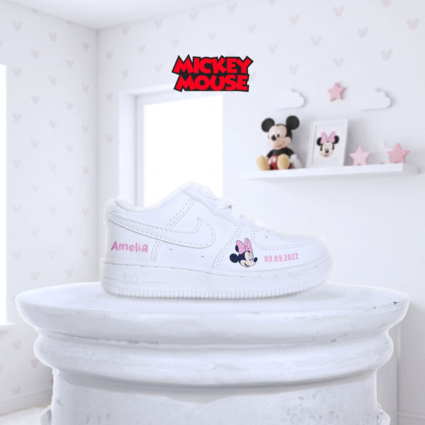 Baby Sneaker Personalisiert Minnie Mouse