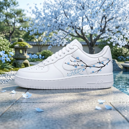 Blaue Kirschblüten – KOSTENLOSE PERSONALISIERUNG MIT NAMEN!
