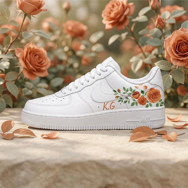 Orangefarbene Rosen – KOSTENLOSE PERSONALISIERUNG MIT NAMEN!