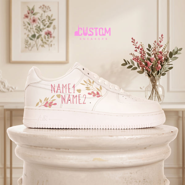 Name mit Blumen